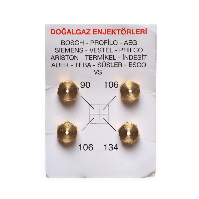 Geylani Doğalgaz Ocak Memesi Enjektör Takımı 7 mm